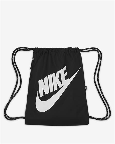 nike heritage gymsack grau schwarz|Nike Heritage Drawstring Bag .